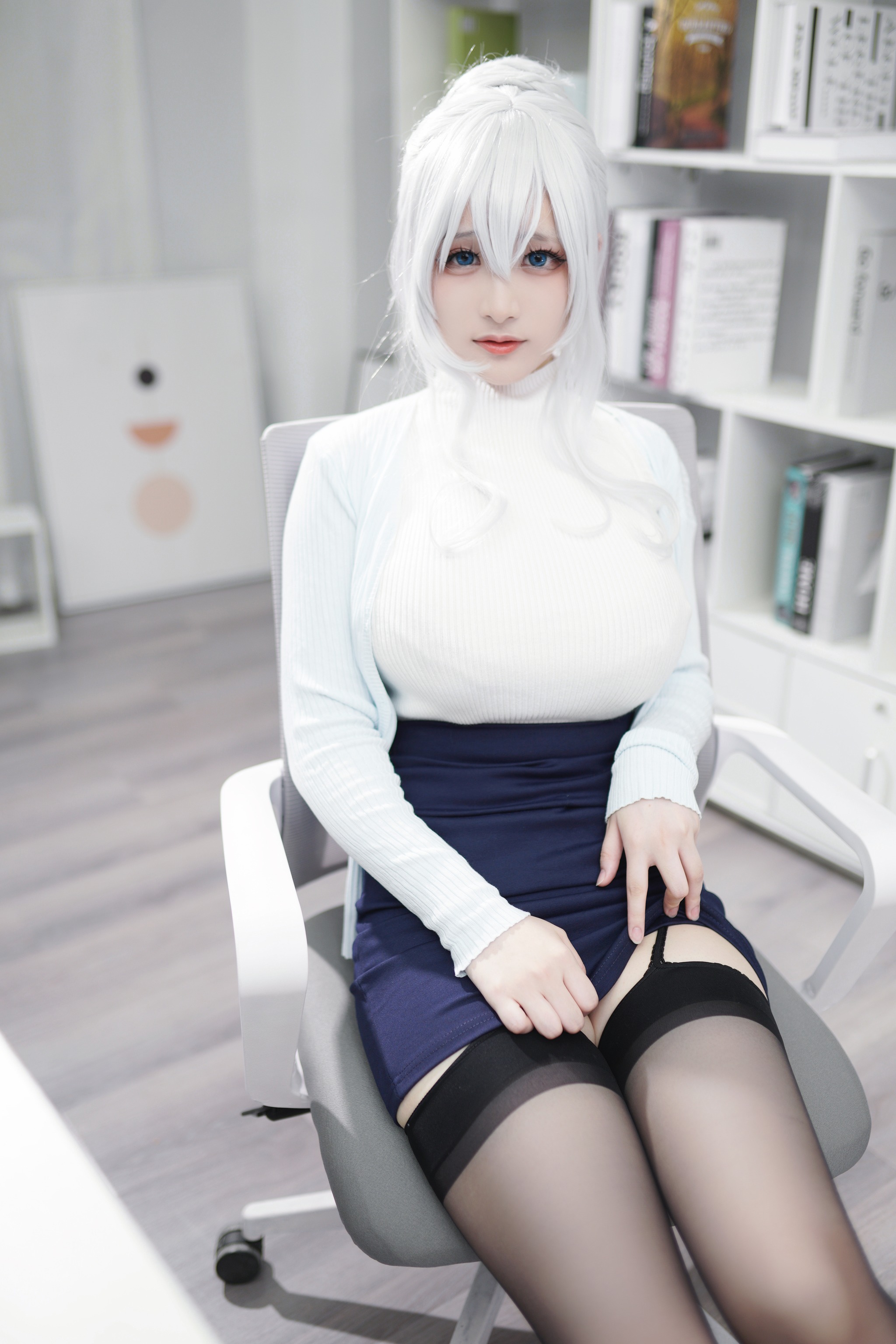 图片[1]-幼愛Youmeko – NO.006 未亡人雪女cos[70P]-XikXak
